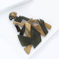 Creative Acrylic Lady Brooch Pin For Women's Fashion Apparel view 3