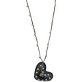 Light Luxury Leather Sweater Necklace With Enamel Cross Heart Oval Pendant For Women view 5