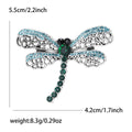 Alloy Rhinestone Dragonfly Brooch Pin For Coats And Sweaters view 4