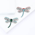 Alloy Rhinestone Dragonfly Brooch Pin For Coats And Sweaters view 3