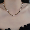 18K Gold Plated Tiger Eye Crystal Beaded Ethnic Vintage Oval Geometric Sweater Necklace view 3