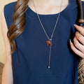 Light Luxury Iron Horse And Star Horseshoe Pendant Necklace For Women view 3