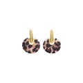 French Oil Painting Style Leopard Polka Dot Tassel Earrings With Silver Needle Retro Fashion Ear Jewelry view 5