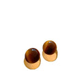French Vintage Maillard Style Resin Tiger Eye Round Geometric Stud Earrings For Women view 5