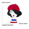 Acrylic Fashion Lady Brooch Pin For Creative Women's Apparel Decoration view 4