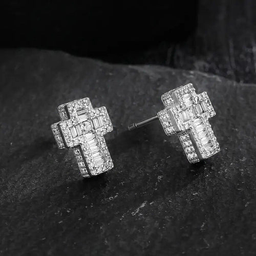 European American Geometric Stud Earrings For Women Niche Design Fashion Jewelry Accessories