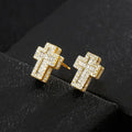 European American Geometric Stud Earrings For Women Niche Design Fashion Jewelry Accessories view 1
