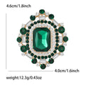 Alloy Glass Rhinestone Brooch For Elegant Women's Clothing Decoration view 6