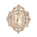 Alloy Glass Rhinestone Brooch For Elegant Women's Clothing Decoration view 2