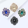 Alloy Glass Rhinestone Brooch For Elegant Women's Clothing Decoration view 4