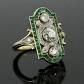 Palace Style Scepter Thumb Ring For Women, European Square Hollow Statement Jewelry view 1