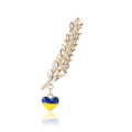 Alloy Wheat Letter Brooch Pin For School Style Outfit Decoration view 1