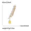 Alloy Wheat Letter Brooch Pin For School Style Outfit Decoration view 5