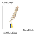 Alloy Wheat Letter Brooch Pin For School Style Outfit Decoration view 6