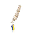 Alloy Wheat Letter Brooch Pin For School Style Outfit Decoration view 2