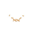 18K Gold Plated Copper Bowknot Zircon Stud Earrings With Silver Pins Light Luxury Women's Jewelry view 5