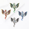 Enamel Alloy Mechanical Dragon Brooch Pin For Fashion Clothing view 3