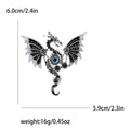 Enamel Alloy Mechanical Dragon Brooch Pin For Fashion Clothing view 4