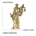 Alloy Enamel Lady Justice Brooch Pin For Clothing Decoration view 4