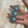 Vintage Ethnic Acrylic Geometric Diamond Stretch Bangle For Women Fashion Hand Jewelry view 2