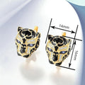 New Design Leopard Head Ear Cuff Earrings For Women Niche Bold Fashion Statement Ear Jewelry view 4