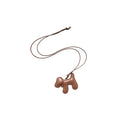 Korean Style Alloy Enamel Puppy Pendant Necklace, Cute Sweet Vacation Collarbone Chain view 5
