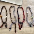 Bohemian Cotton Rope Woven Resin Round Bead Adjustable Sweater Necklace For Women view 2