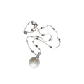 Sparkling Rhinestone Heart Geometric Round Pendant Iron Crystal Necklace Light Luxury Minimalist Style view 5