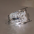 Korean Elegant Princess Geometric Ring For Women Cross Border Design Statement Jewelry view 4