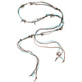 Vintage Bohemian Braided Suede Metal Sweater Necklace Multi Wear Ethnic Waist Chain view 5