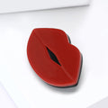 Acrylic Red Lips Brooch Pin For Women’s Suit Shirt Decoration view 1