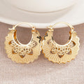 Women Heart Hollow Metal Ear Cuffs Glossy New Chinese Ethnic Style Gentle Jewelry Earrings view 3