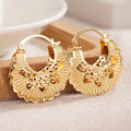 Women Heart Hollow Metal Ear Cuffs Glossy New Chinese Ethnic Style Gentle Jewelry Earrings view 1