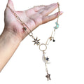 Light Luxury Alloy Rhinestone Star Moon Pendant Sweater Necklace For Women view 5
