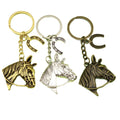 Metal Horse Head Keychain Key Ring Bag Charm Gift view 5