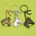 Metal Horse Head Keychain Key Ring Bag Charm Gift view 1