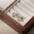 Elegant French Tea Crystal Firework Studs With Alloy Silver Pin, Square Zircon Rhinestone Cluster Earrings view 4