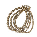 French Vintage Faux Pearl Round Pendant Necklace For Women Court Style Geometric Collarbone Chain view 5