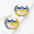 Cartoon Rhinestone Wheat Badge Brooch For Suits And Cardigans view 3