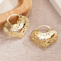Korean Elegant Heart Shape Hollow Ear Cuffs For Women, Chinese Style Fashion Jewelry Accessories Earrings view 3
