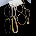 European American Iron Snake Chain Round Pendant Bangle For Women Geometric Fashion Jewelry view 2