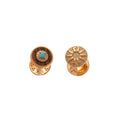18K Gold Plated Copper Zircon Mother Of Pearl Sun Jewelry Set Vintage Bracelet Earrings view 5