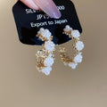 Light Luxury Faux Pearl Rhinestone Circle Double Layer Pendant Necklace For Elegant Styling view 4