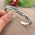 Retro Twisted Braided Vintage Bangle For Women Open Adjustable Daily Commuter Bracelet view 4