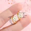 Minimalist Floral Oil Painting Earrings For Women Gentle Forest Style Daily Wear Jewelry view 4