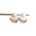 Ethnic Style Wood Geometric Round Stud Earrings Vintage Minimalist Fashion Jewelry view 5