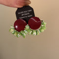 Vacation Style Acrylic Shell Geometric Round Stud Earrings With Silver Pins For Women view 2