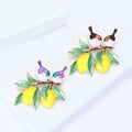 Alloy Enamel Lemon Bird Brooch Pin Scarf Buckle Accessory view 4