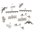 Alloy Multi Hole Double Loop Vintage Pattern Pendant Connector For DIY Necklace Bracelet Jewelry view 5