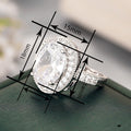 Luxury Oval Statement Cocktail Ring For Women, Sparkling Micro Pave Dinner Jewelry view 4